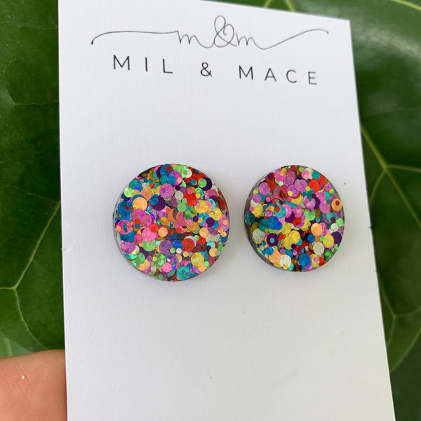 25mm Carnival Resin Studs