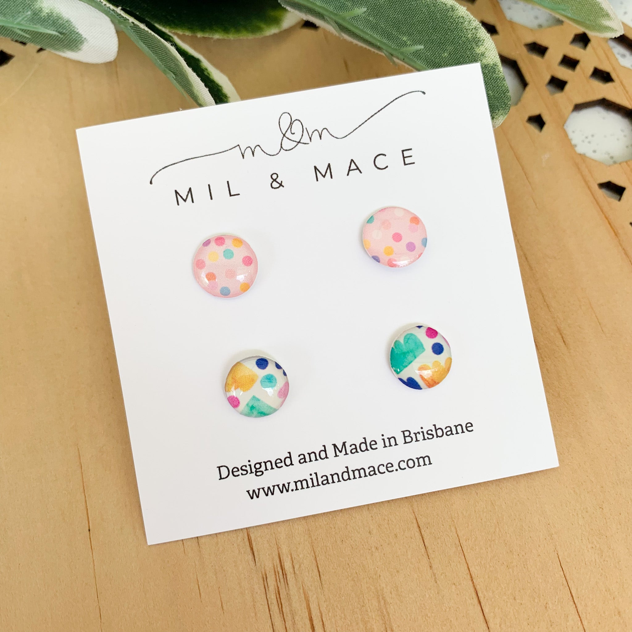 Mini 10mm Yupo Paper Stud Earring Pack