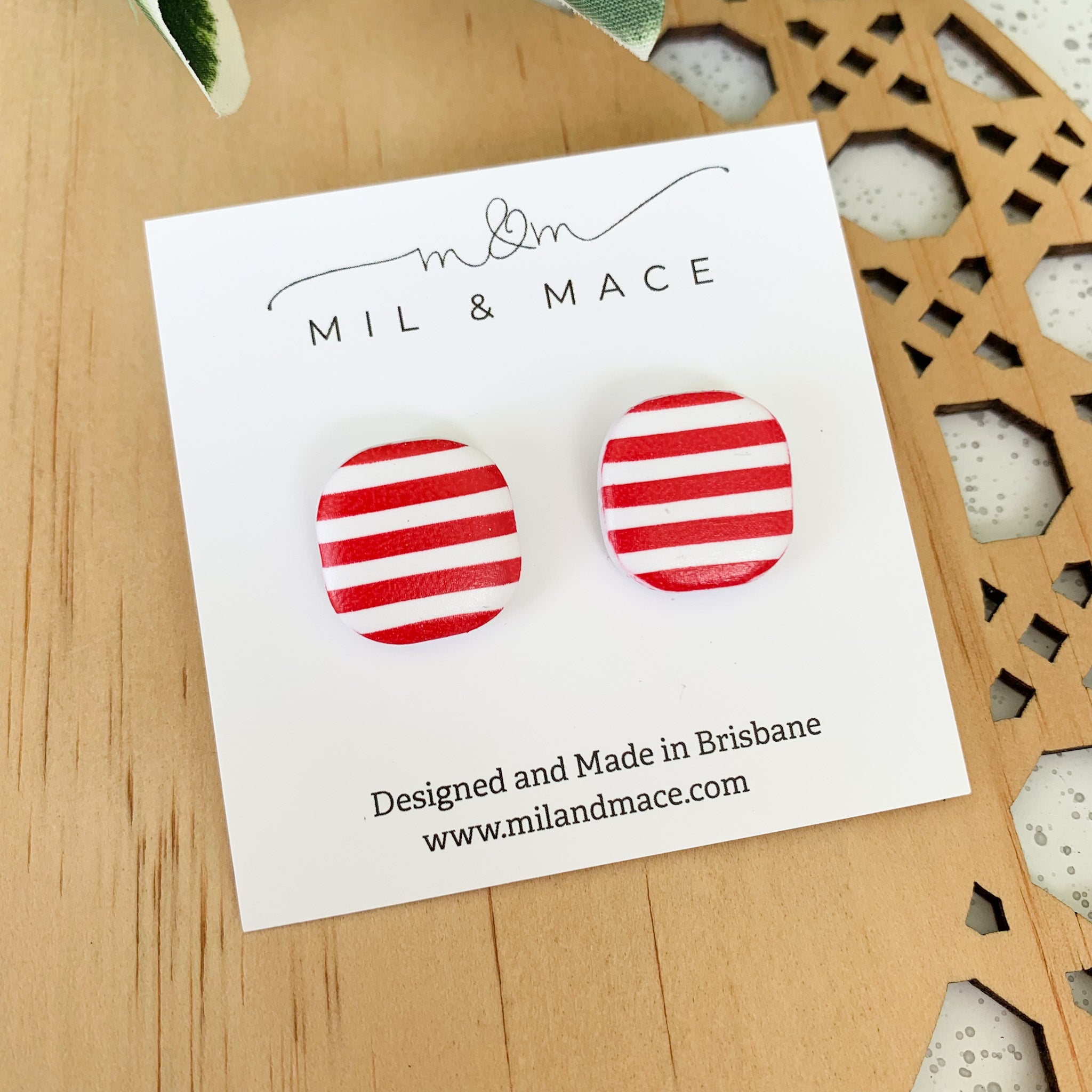 Lucy Polymer Clay Stud Earrings