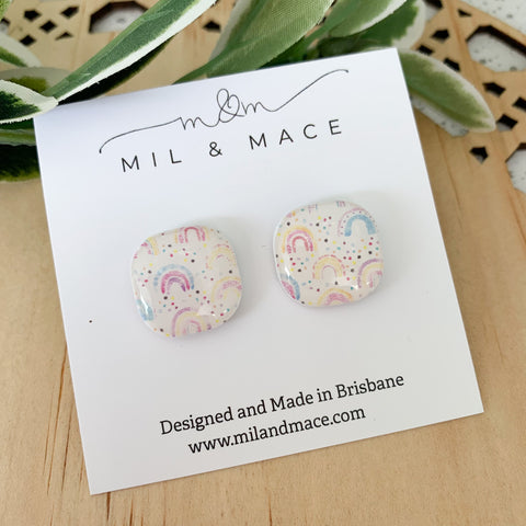 Lucy Polymer Clay Stud Earrings