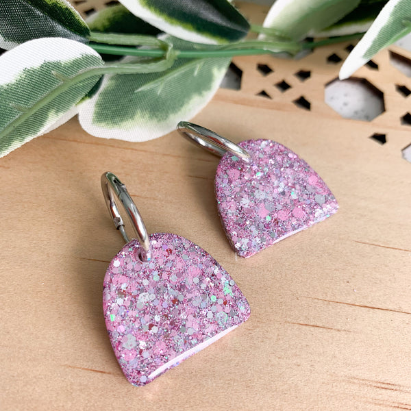 Arches Resin Huggie Dangle Earrings