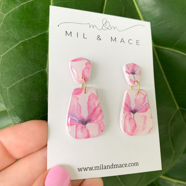 Blossom Polymer Clay Dangle Earrings