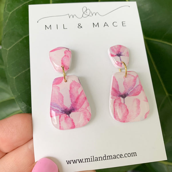 Blossom Polymer Clay Dangle Earrings