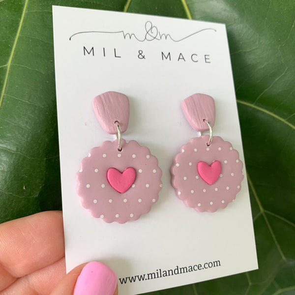 Valentine Polymer Clay Dangle Earrings