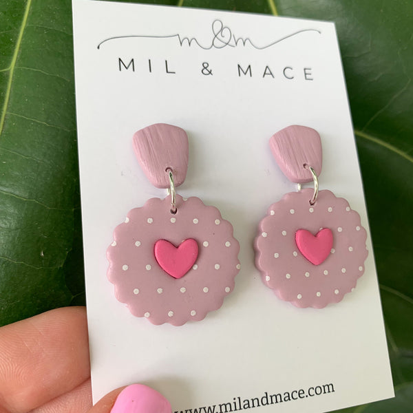 Valentine Polymer Clay Dangle Earrings