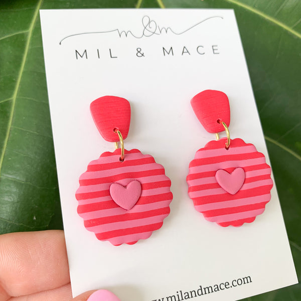 Valentine Polymer Clay Dangle Earrings