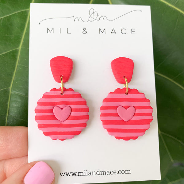 Valentine Polymer Clay Dangle Earrings