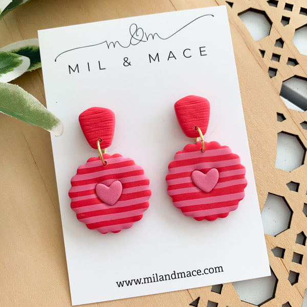 Valentine Polymer Clay Dangle Earrings