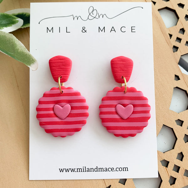 Valentine Polymer Clay Dangle Earrings