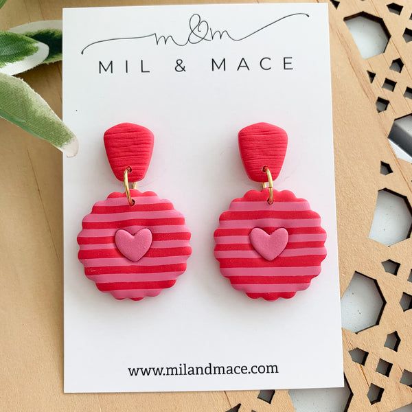 Valentine Polymer Clay Dangle Earrings