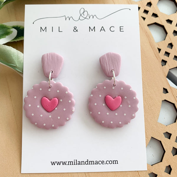 Valentine Polymer Clay Dangle Earrings