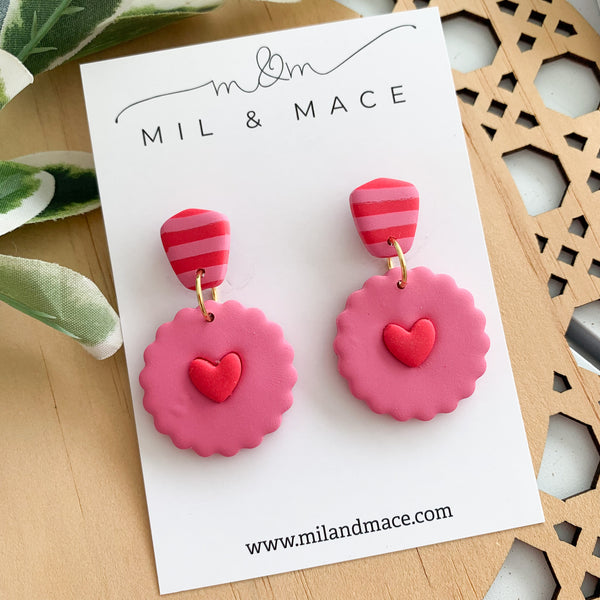 Valentine Polymer Clay Dangle Earrings