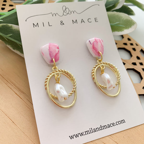 Blossom Polymer Clay Dangle Earrings
