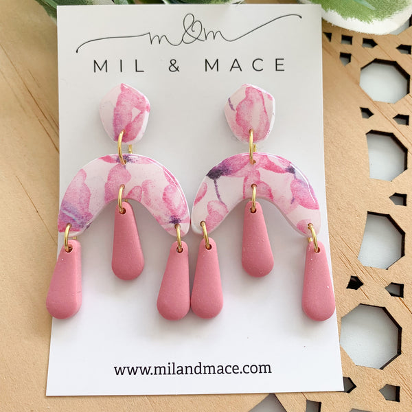 Blossom Polymer Clay Dangle Earrings