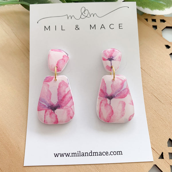 Blossom Polymer Clay Dangle Earrings