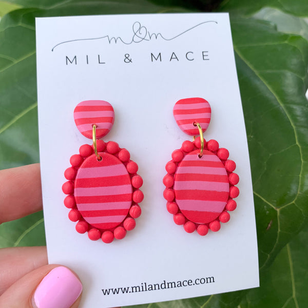 Valentine Polymer Clay Dangle Earrings