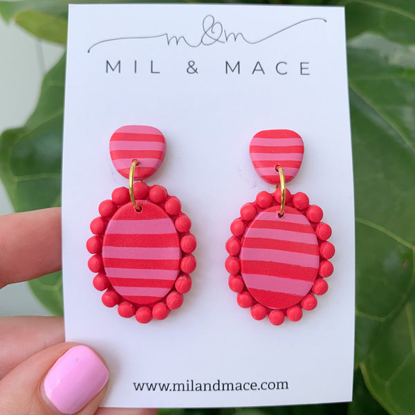 Valentine Polymer Clay Dangle Earrings