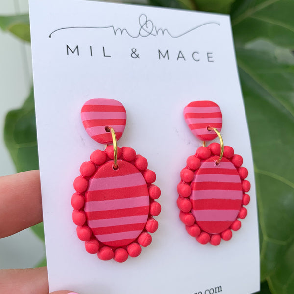 Valentine Polymer Clay Dangle Earrings