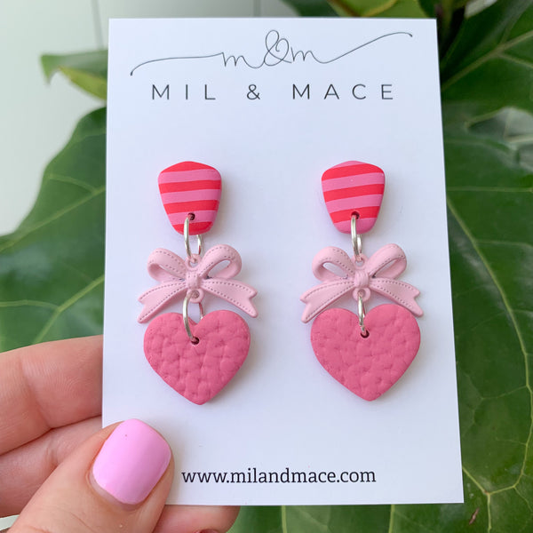 Valentine Polymer Clay Dangle Earrings