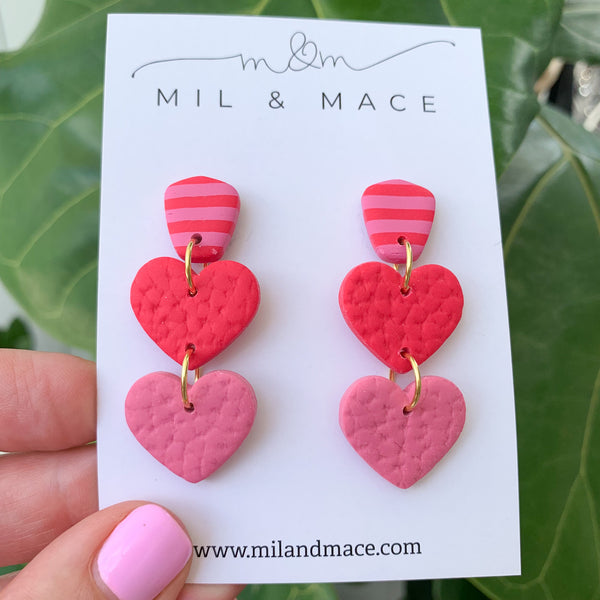 Valentine Polymer Clay Dangle Earrings