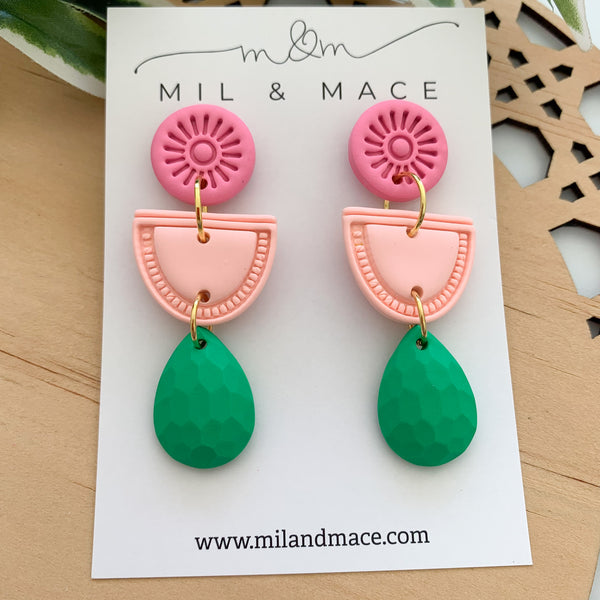 Piper Polymer Clay Dangle Earrings
