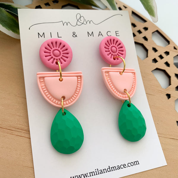 Piper Polymer Clay Dangle Earrings