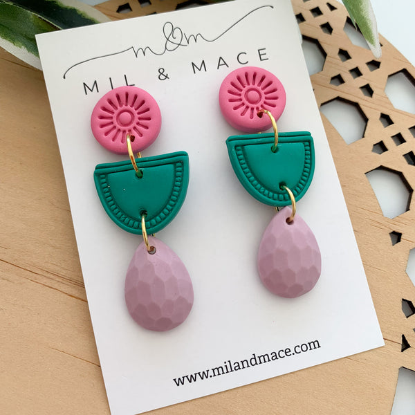 Piper Polymer Clay Dangle Earrings