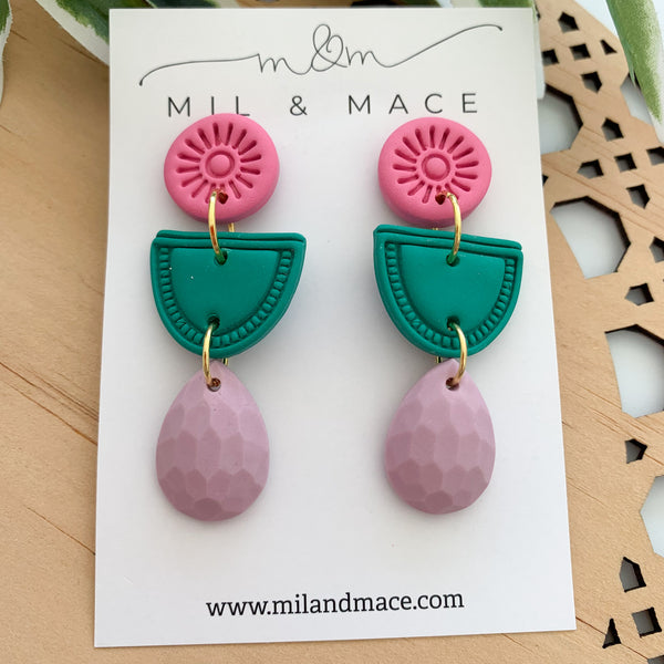 Piper Polymer Clay Dangle Earrings