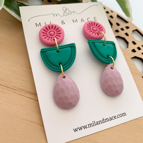 Piper Polymer Clay Dangle Earrings