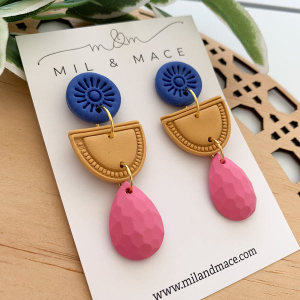Piper Polymer Clay Dangle Earrings