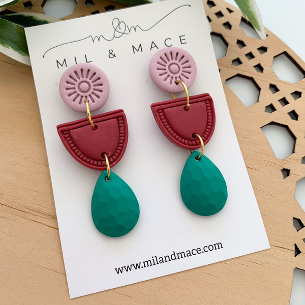 Piper Polymer Clay Dangle Earrings