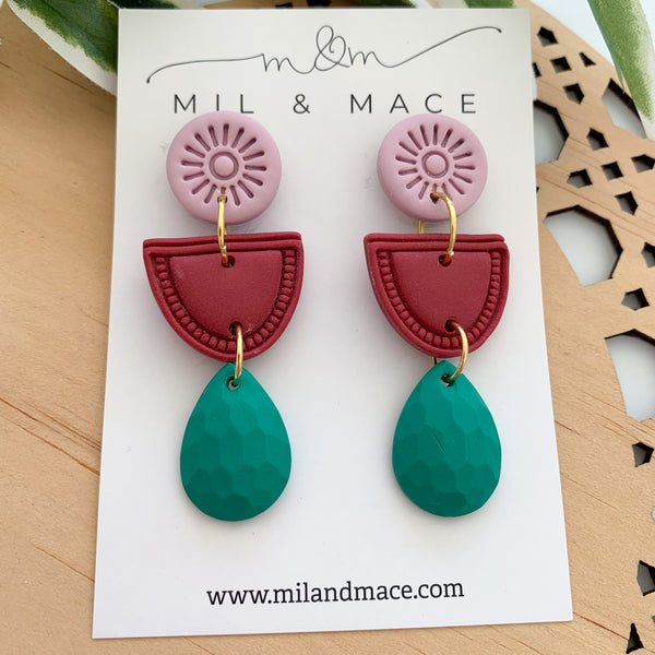 Piper Polymer Clay Dangle Earrings