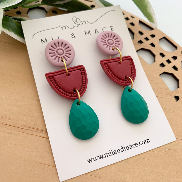 Piper Polymer Clay Dangle Earrings