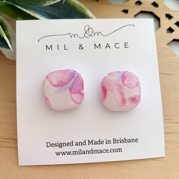 Lucy Polymer Clay Stud Earrings