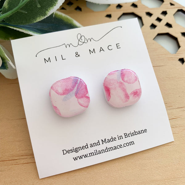 Lucy Polymer Clay Stud Earrings