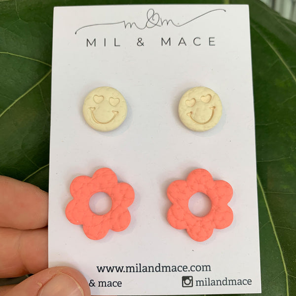 Flowers and Smiles Stud Pack