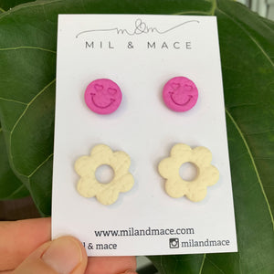 Flowers and Smiles Stud Pack