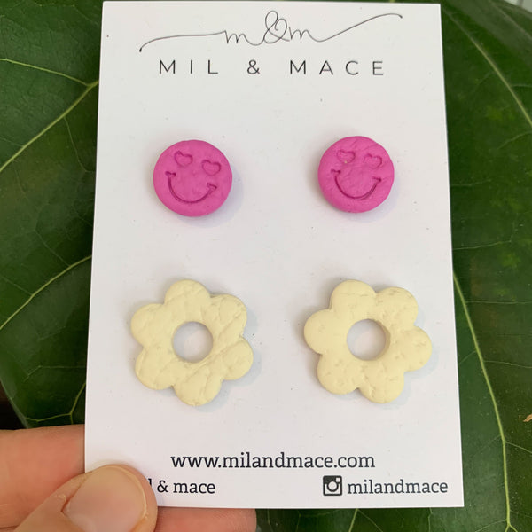 Flowers and Smiles Stud Pack