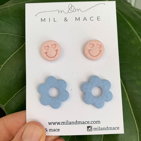 Flowers and Smiles Stud Pack