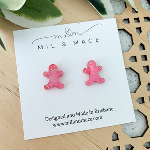 Mini Christmas Gingerbread Studs