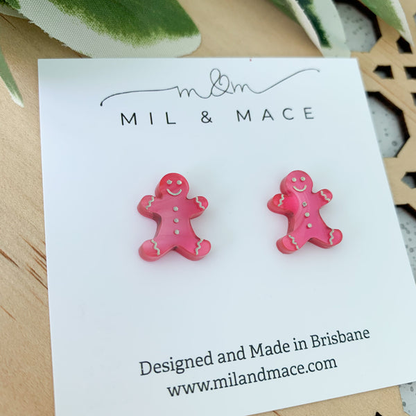 Mini Christmas Gingerbread Studs