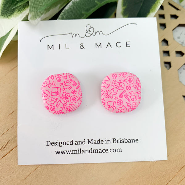 Lucy Polymer Clay Stud Earrings