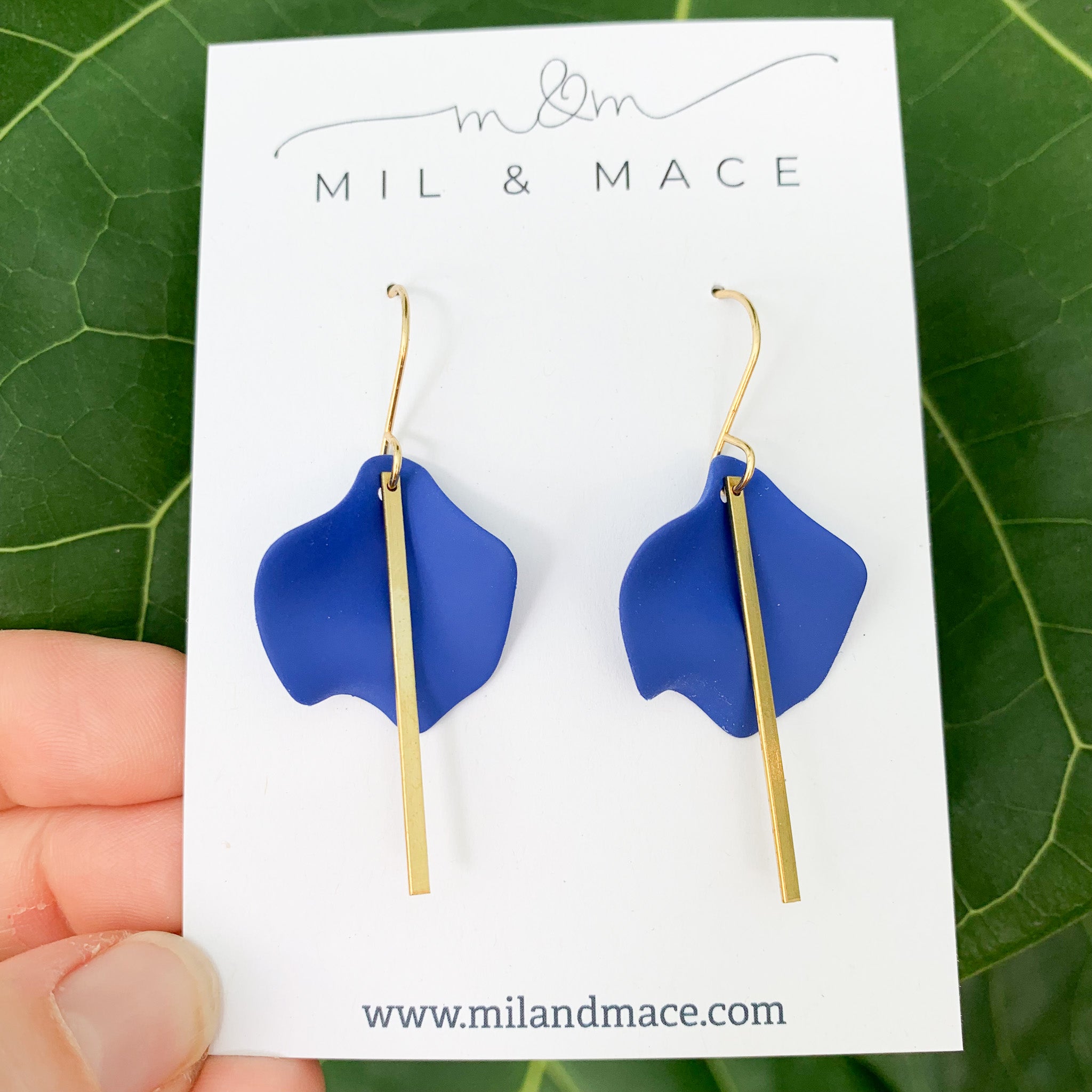 Single Petal Hook Dangle Earrings