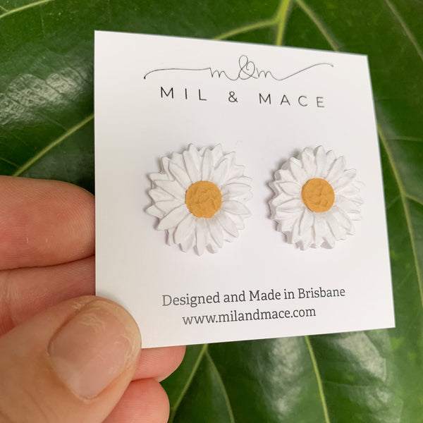 Flower Studs Polymer Clay