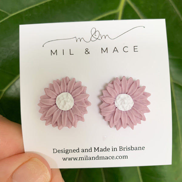 Flower Studs Polymer Clay