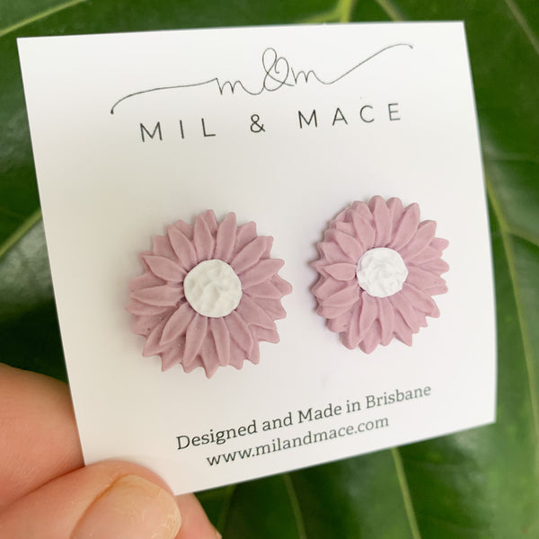 Flower Studs Polymer Clay