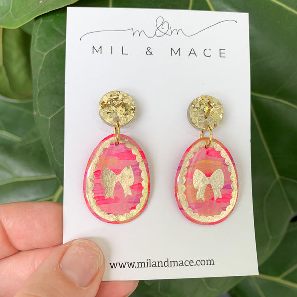 Easter Yupo Eggs Dangle Earrings