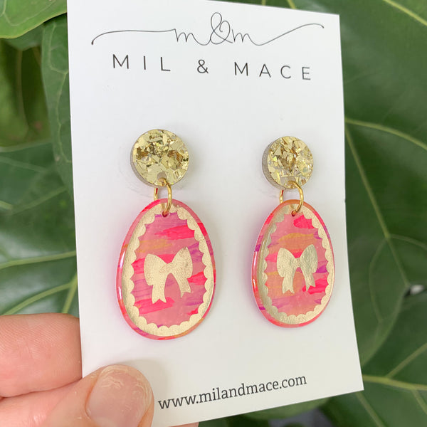 Easter Yupo Eggs Dangle Earrings