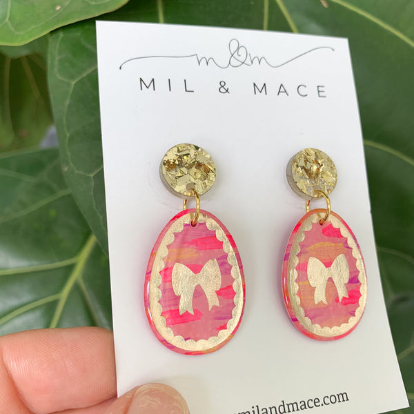 Easter Yupo Eggs Dangle Earrings