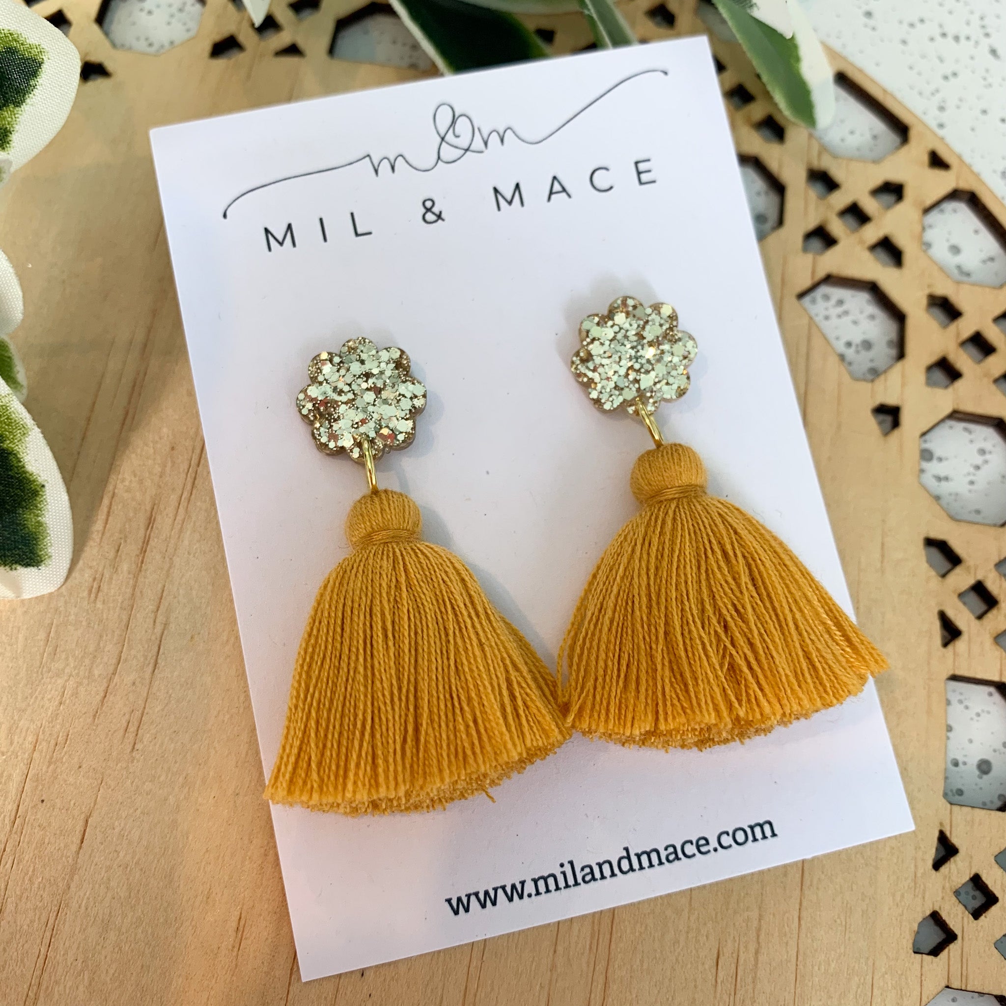 Tassel Drops Mustard